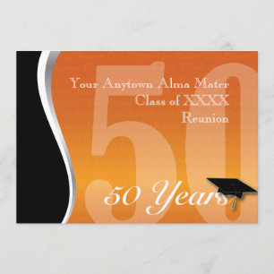 Customisable 50 Year Class Reunion Invitation