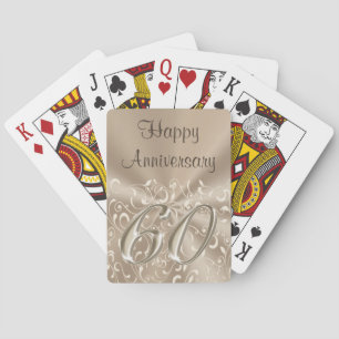 Customisable 60th Anniversary Party Favours or Playing Cards