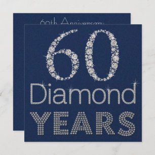 Customisable 60th ANNIVERSARY Party Invitation