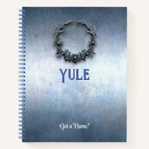 Customisable 8.5x11 Yule Winter Solstice Notebook