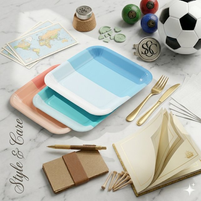 Customisable 9" Square Paper Plate for Events (Customizable 9 Square Paper Plate for Events)