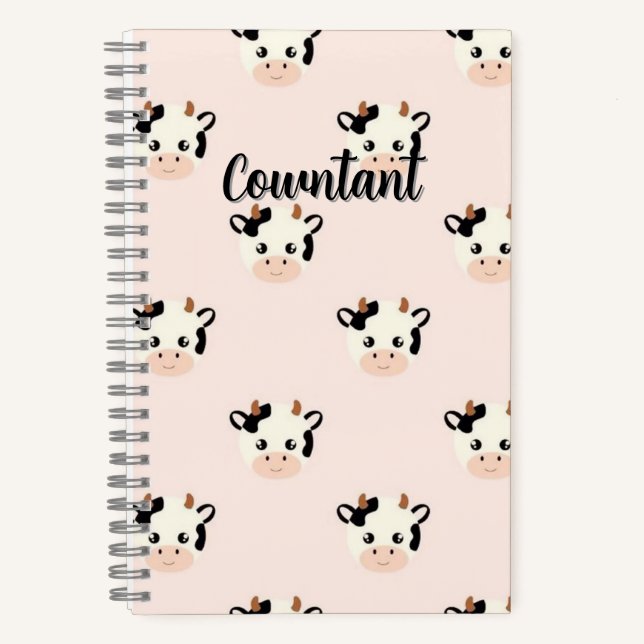 Customisable A-Cowntant Notebook (Front)