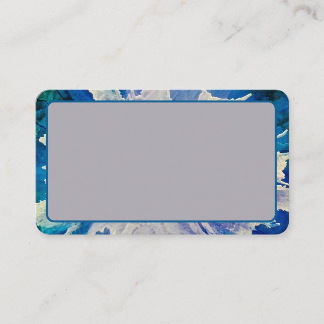 Customisable abstract Daisy business cards (Front)