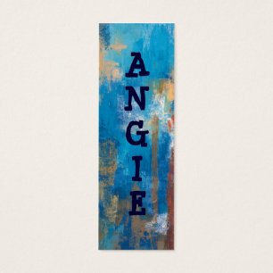 Customisable Abstract Name Tag Bookmark