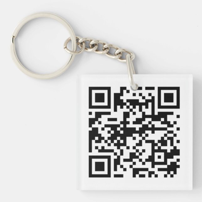 Customisable Acrylic Keychains – Add QR Code/ Logo (Front)