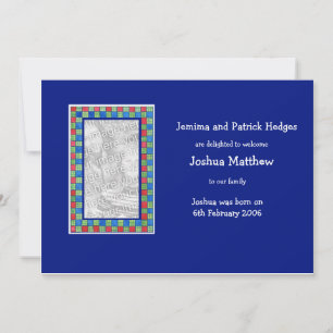 Customisable Adoption Announcement Photo Card