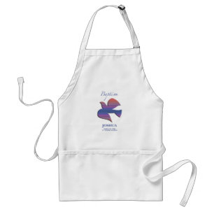 Customisable, Adult Baptism Dove Standard Apron