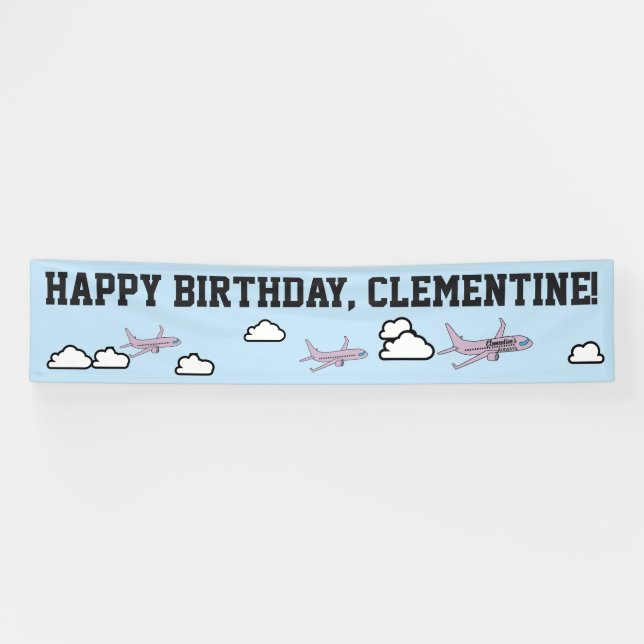 Customisable Aeroplane Banner (Horizontal)