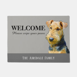 Customisable Airedale Terrier Doormat
