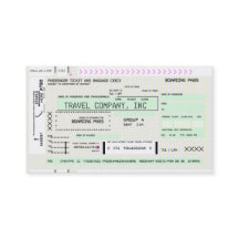 Customisable Airline Boarding Pass