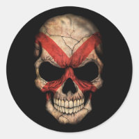 Customisable Alabama Flag Skull