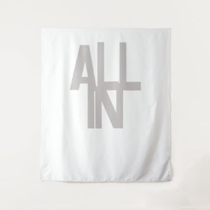 Customisable All In Poker Life Enthusiast Tapestry