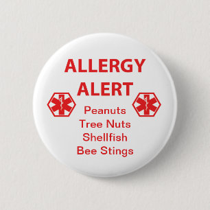 Customisable Allergy Alert Button