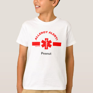 Customisable Allergy Alert KIDS SHIRT