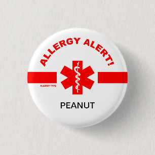 Customisable Allergy Alert Pin