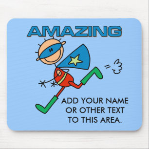 Customisable Amazing Boy Hero Mousepad