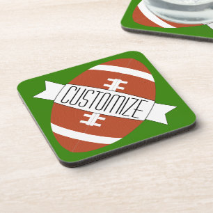 Customisable American Football Team Name Coasters