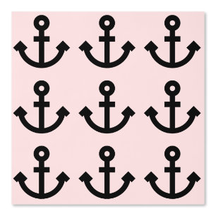 Customisable Anchor Pattern Misty Rose Background Wallpaper