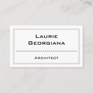 Customisable and Elegant Architect Business Card