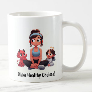 Customisable Angel vs. Devil Fitness Mug