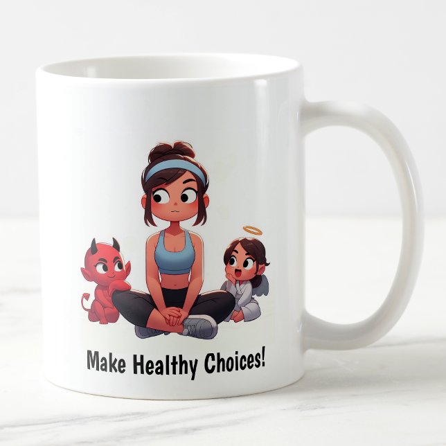 Customisable Angel vs. Devil Fitness Mug (Creator Uploaded)