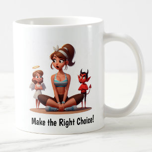 Customisable Angel vs. Devil Fitness Mug