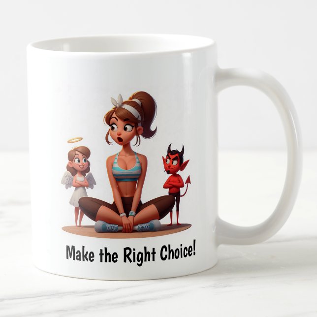 Customisable Angel vs. Devil Fitness Mug (Creator Uploaded)