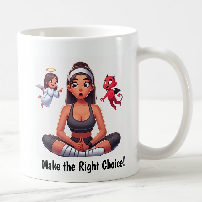 Customisable Angel vs. Devil Fitness Mug (Creator Uploaded)
