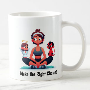 Customisable Angel vs. Devil Fitness Mug