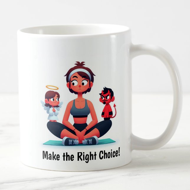 Customisable Angel vs. Devil Fitness Mug (Creator Uploaded)