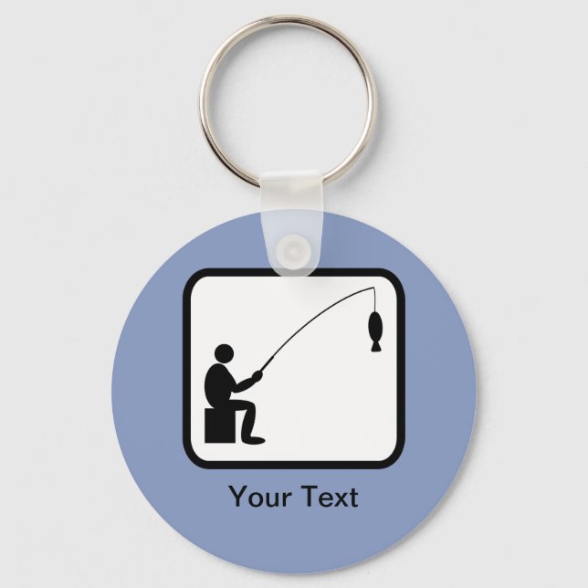 Customisable Angler Logo Key Ring (Front)