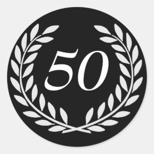 Customisable Anniversary Classic Round Sticker