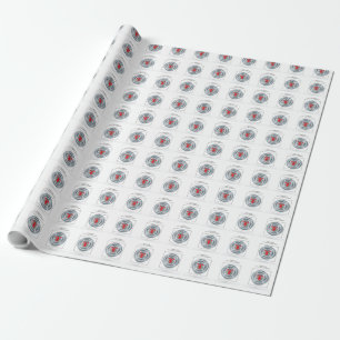 Customisable, Anniversary with Fire Department Wrapping Paper