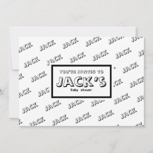 Customisable announcement baby shower