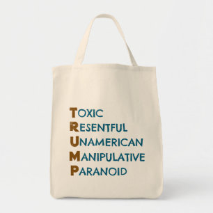 Customisable Anti-Trump Acronym Tote Bag