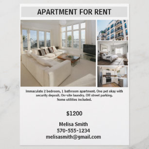 Customisable Apartment for Rent Flyer