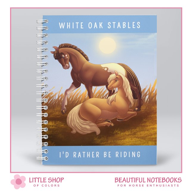 Customisable Appaloosa Palomino Horse Notebook (Creator Uploaded)