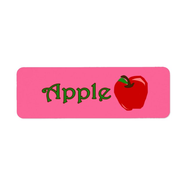 Customisable Apple Bakery Labels (Front)