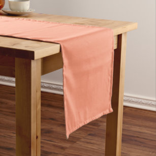 Customisable Apricot Solid Colour Blank Template Medium Table Runner