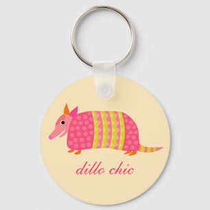 Customisable Armadillo Keychain