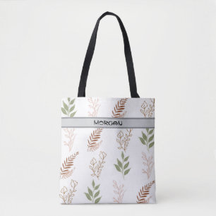 Customisable Arrow Pattern Tote Bag with Name