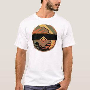 Customisable Art Deco Geometric Circle Abstract T-Shirt