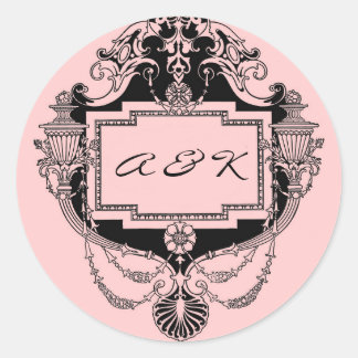 Customisable art nouveau frame sticker