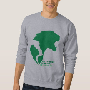 Customisable Arts High School Green Silhouettes Sweatshirt