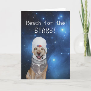 Customisable Astronaut Lab Birthday Card