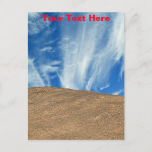 Customisable Atacama clouds postcard