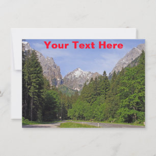 Customisable Austrian Alps card