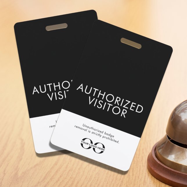 Customisable Authorised Visitor Badge ID Badge (Creator Uploaded)