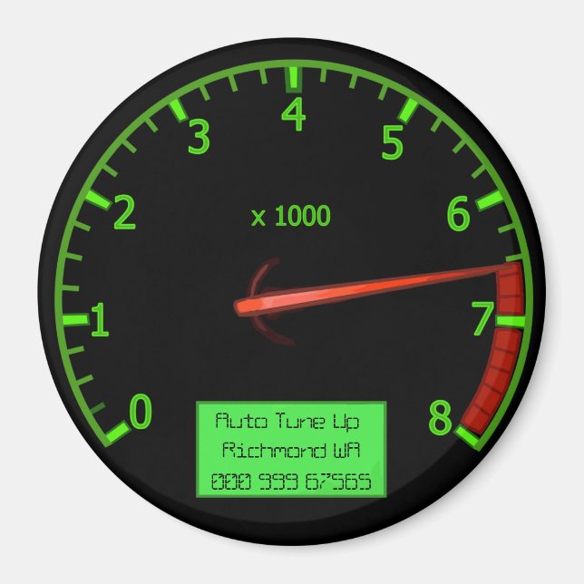 Customisable Auto business Magnet (Front)