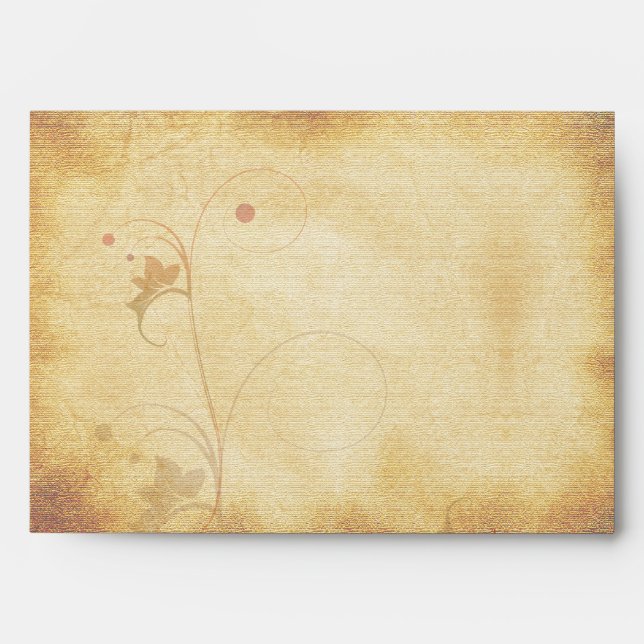 Customisable Autumn Wedding A7 Envelope (Front)